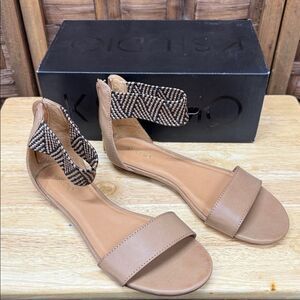 K Studio New Brown Ankle Strap Sandals